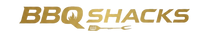 Gold 'BBQ Shacks' logo on a transparent background