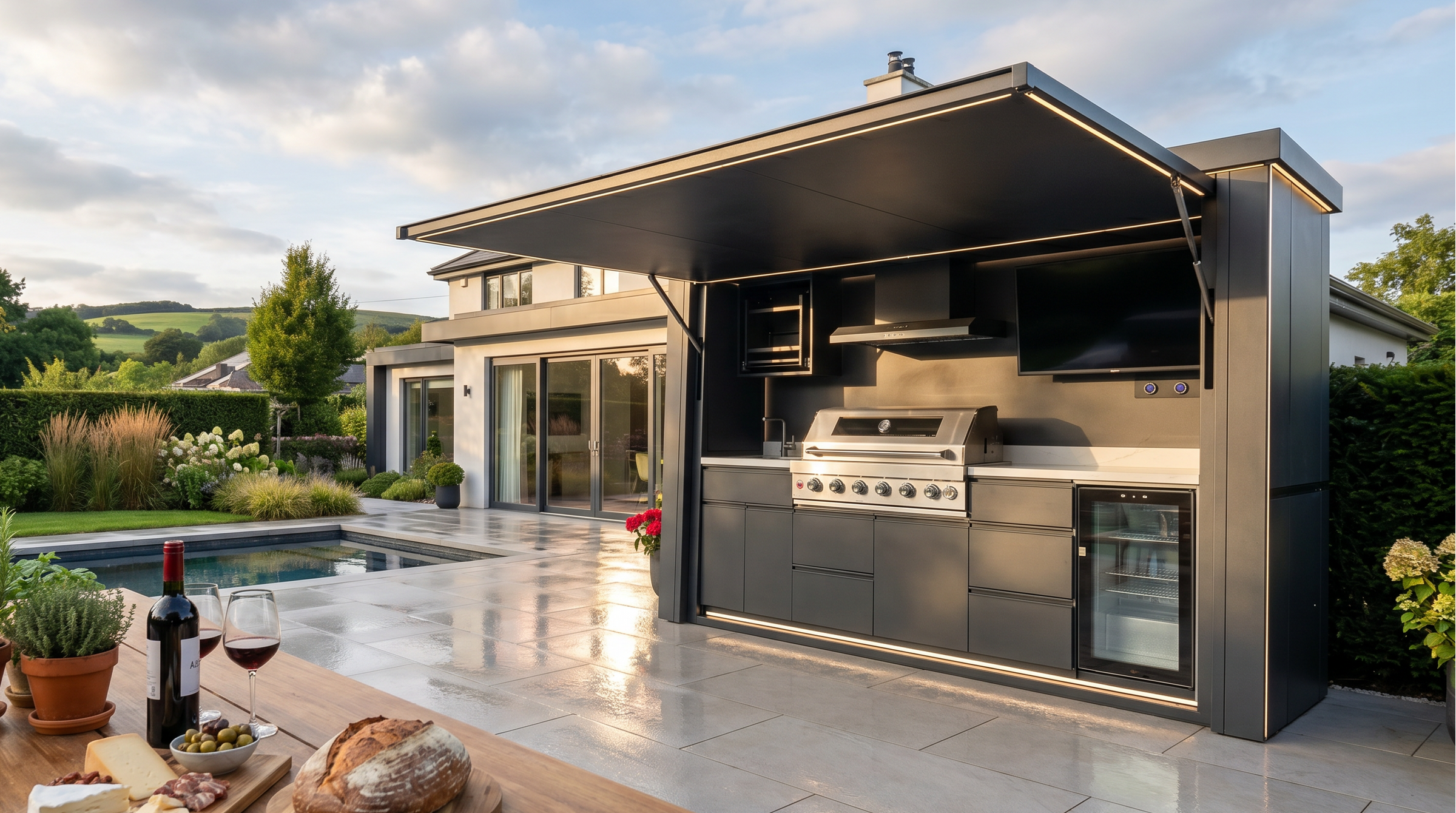 Outdoor BBQ Entertainment Shacks